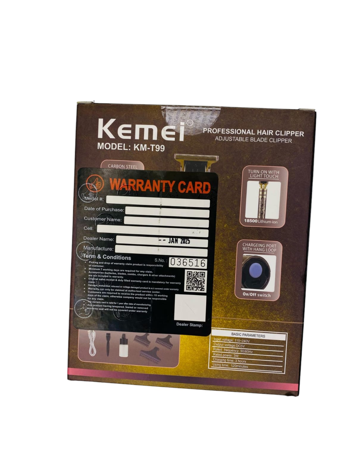 Kemei KM-T99 Professional Hair Clipper