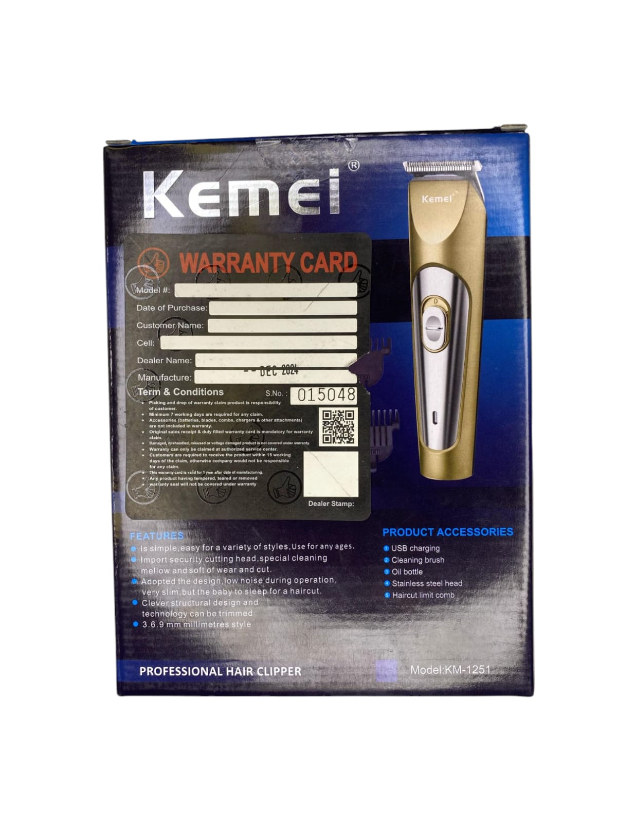 Kemei KM-1251 Professional Hair Clipper